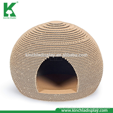 Recyclable Brown Big Ball Cardboard Cat Scratching Box